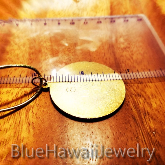 Hawaii Crest Coat of arms-Vintage 1980's Pendant - image 10