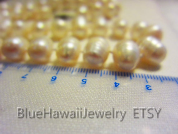 Genuine pearl Large Creamy White iridescent Fresh… - image 4