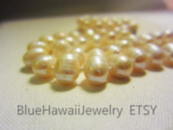 Genuine pearl Large Creamy White iridescent Fresh… - image 3
