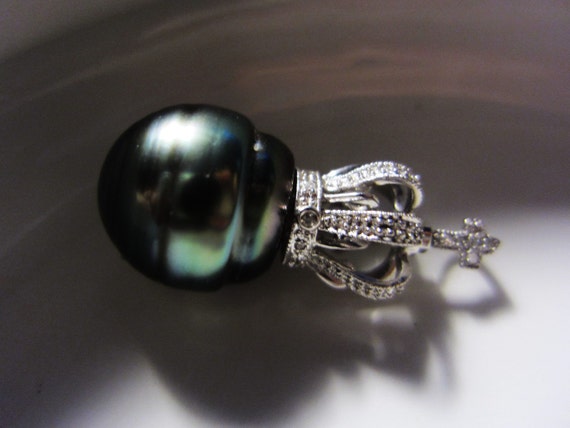 35mm Tahitian Pearl Pendant  Absolutely Beautiful… - image 5