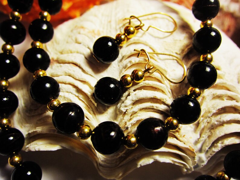 Genuine Black Coral Beads 16 inch Necklace Bracelet and | Etsy