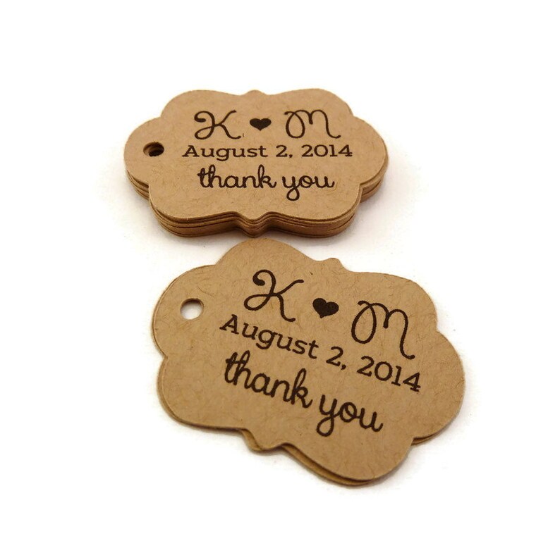 Personalized Tag Custom Wedding Favor Tags Wedding Tag Etsy