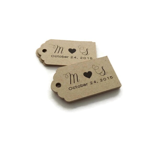 Personalized Tag Wedding Favor Tags 50 Count 2.25 x Etsy