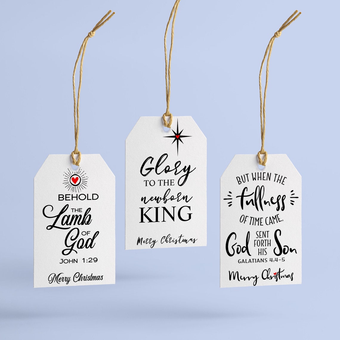 Bible Verse Tag Christian Gift Tags Gift Tag Variety Pack Etsy