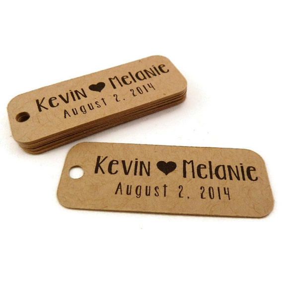 Wedding Tag Custom Wedding Favor Tags Personalized Tag Etsy