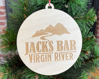 CUSTOM Any River Engraved Wooden Christmas Ornament Custom River Gift River  Sign Christmas River Decor 