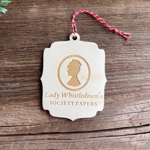 Lady Whistledown&#39;s Society Papers Christmas Ornament