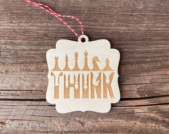 Think Chess Christmas Ornament