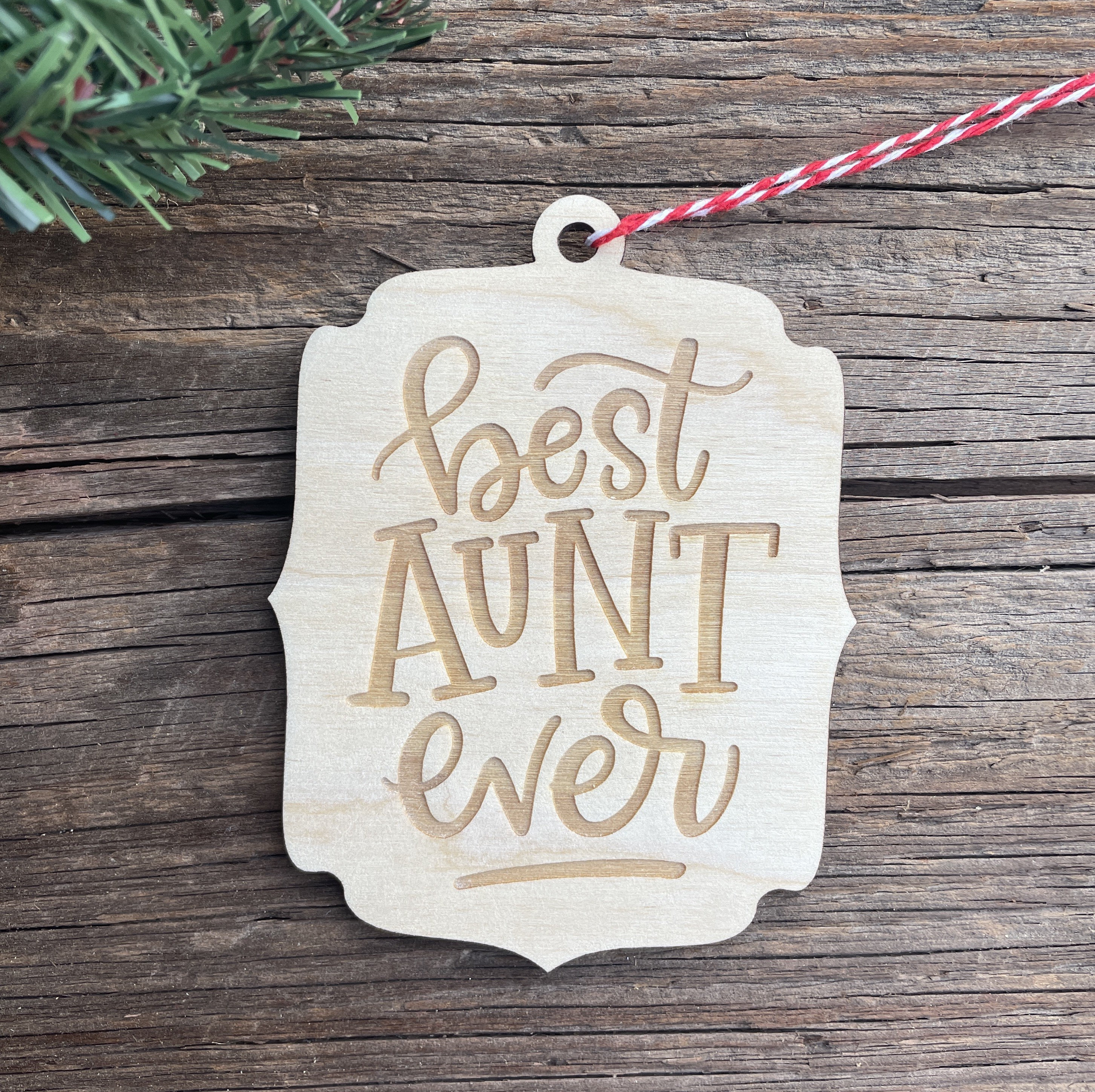 Best Aunt Ever Ornament, Aunt Christmas Ornament Gift - Etsy