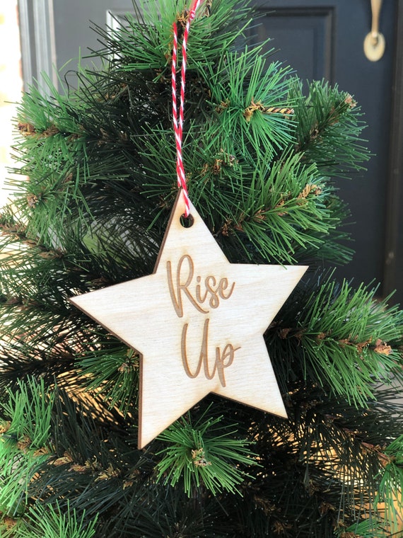 Rise Up Star Ornament, Hamilton Ornament , Broadway Christmas, Musical