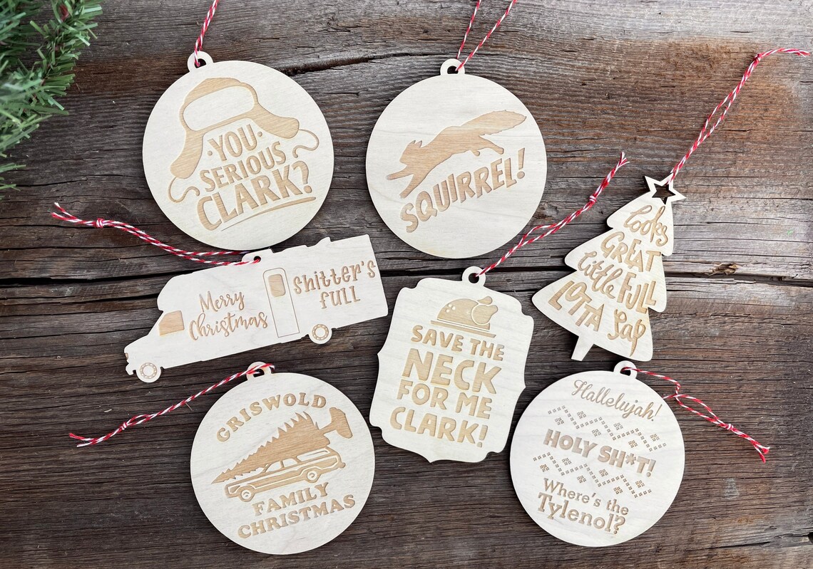 Christmas Vacation Ornament Set Christmas Vacation Funny Etsy