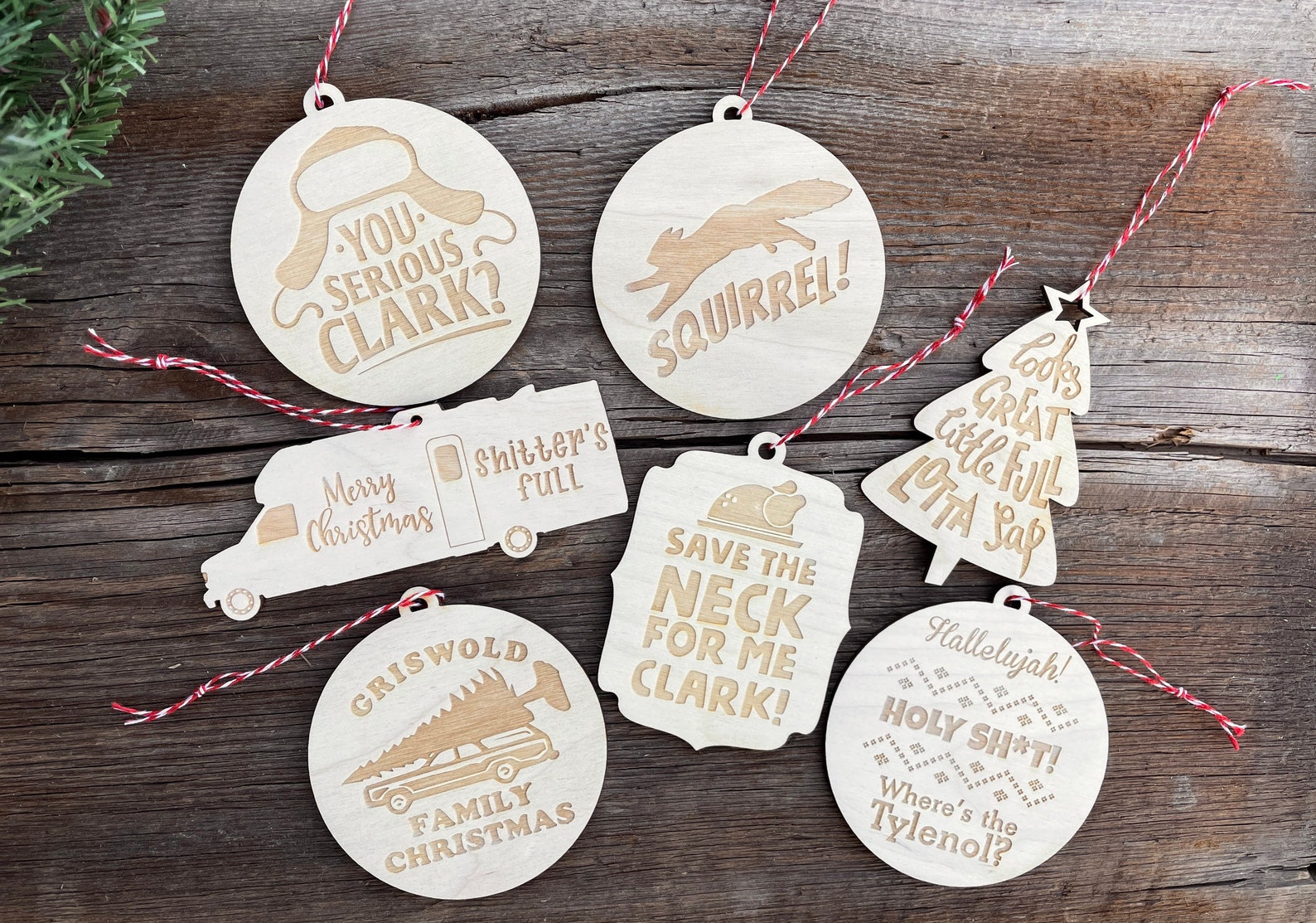 Christmas Vacation Ornament Set Christmas Vacation Funny Etsy