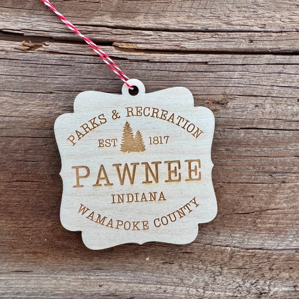 Parks and Rec Ornament, Pawnee Indiana, Parks and Recreation