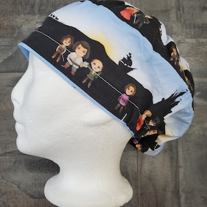 As you wish bouffant/euro hybrid style surgical/scrub/dental hat by CarolinaDreamsbyjen