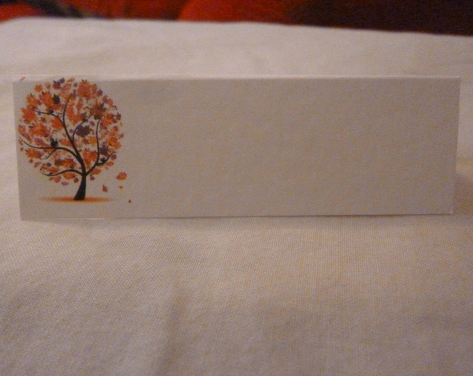 Wedding Place Cards for your Guest Names - Autumn Tree Design