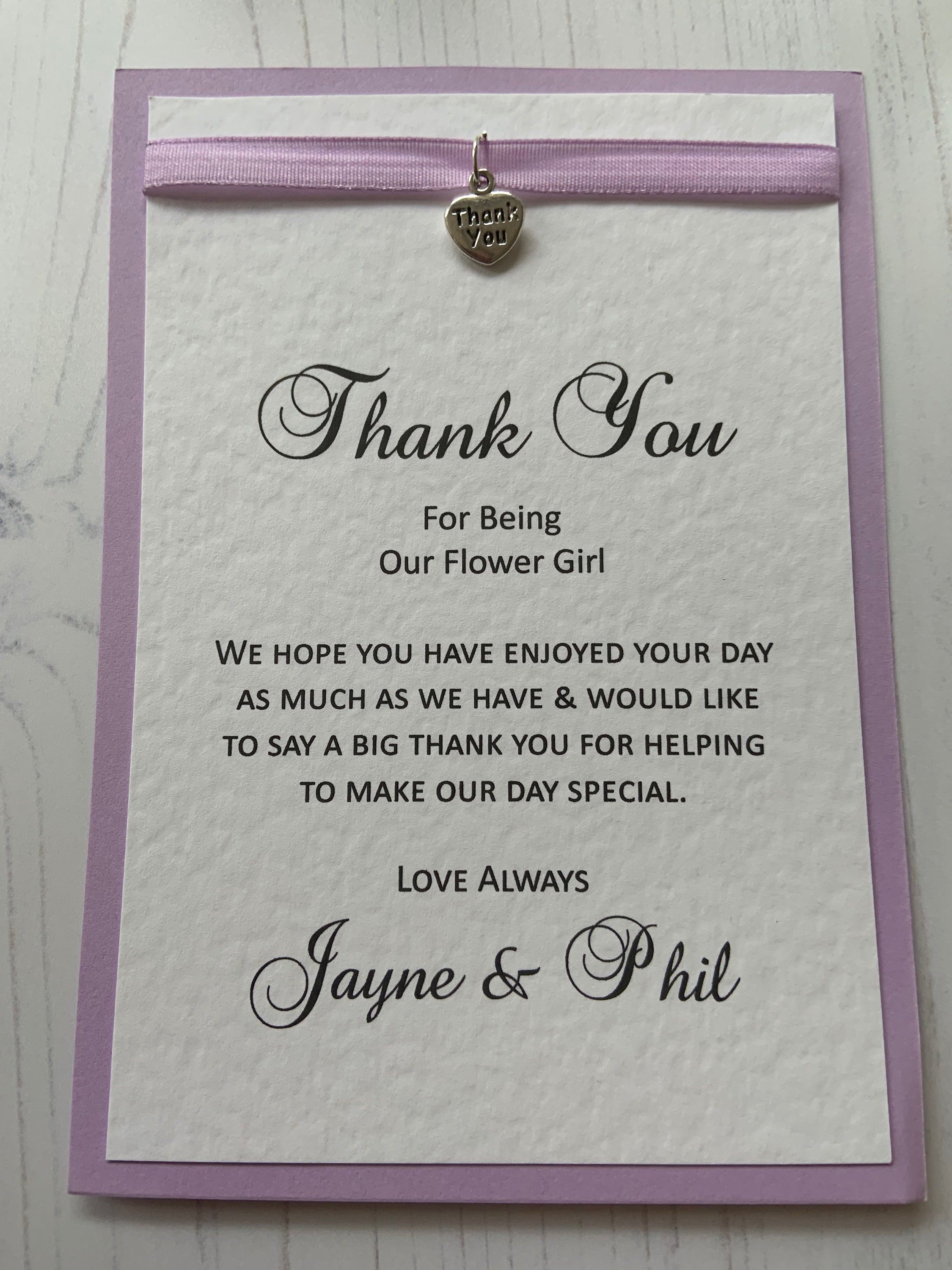 Thank you for being our flower girl hot sale