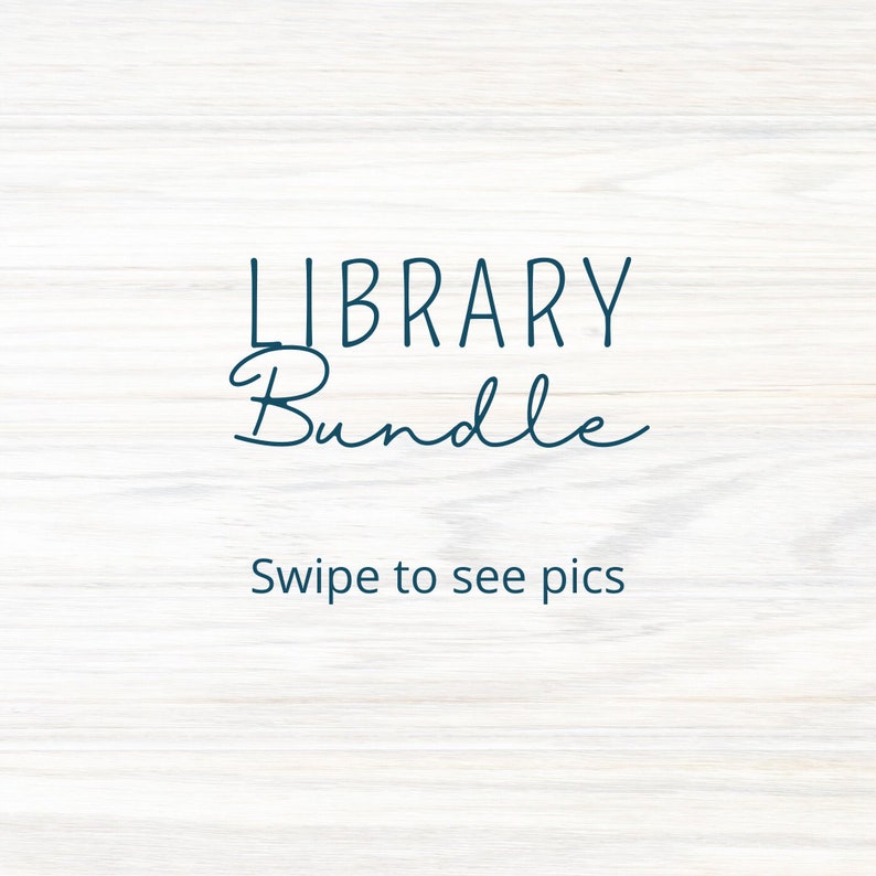 Digital Canva Pretend Play Library Bundle image 1
