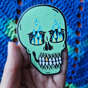 Vinyl Skull Sticker