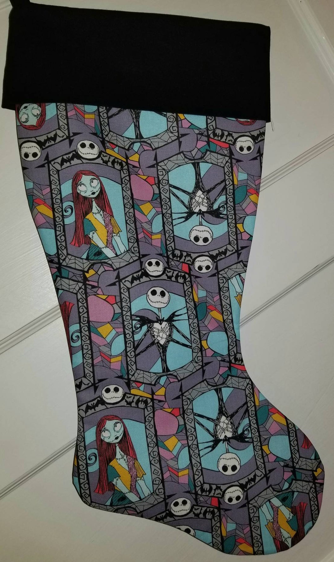 Nightmare Before Christmas Stocking Etsy Nightmare Before Christmas Stockings