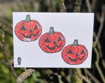 Halloween Pumpkin Print