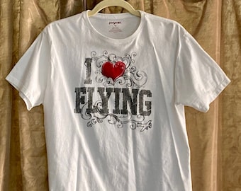 I Love Flying TShirt, XL