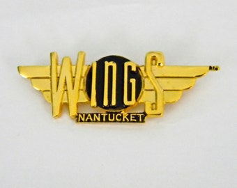 Wings TV Show Goldtone Pin, Nantucket, Licensed  Original