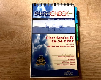 SureCheck Piper Seneca IV Checklist,  1994-1996,