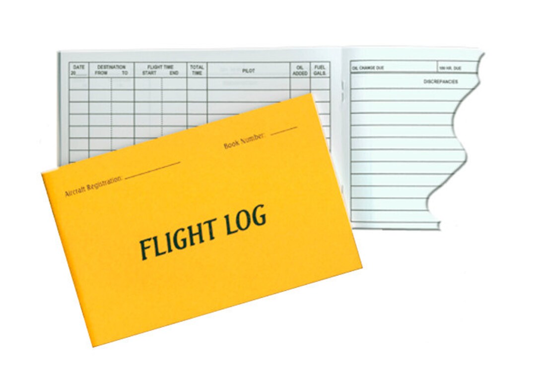 Aircraft Flight Log Book: Pilot Flight Record (4.5" X 7") - Etsy