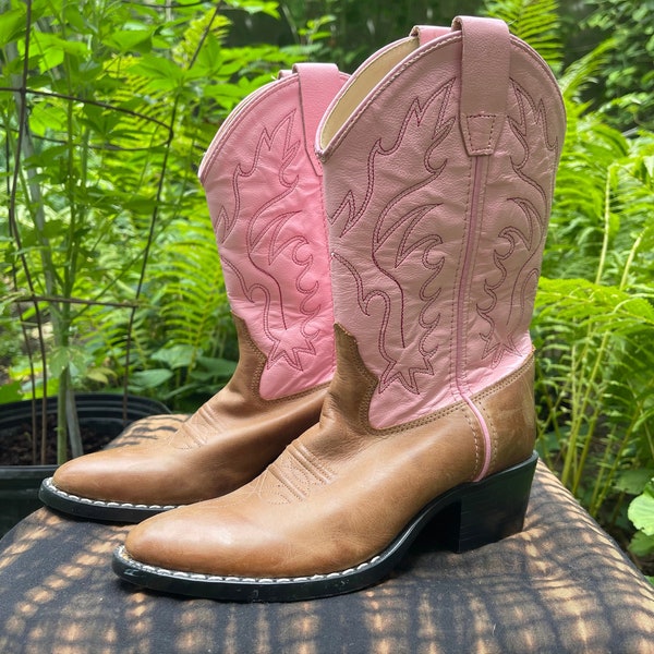 Pink Cowboy Boots Etsy