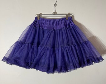 Vtg Originals F/X Púrpura Suave Puffy Tulle Enagua Baile Faldas Tutu Cortas Tamaño Pequeño