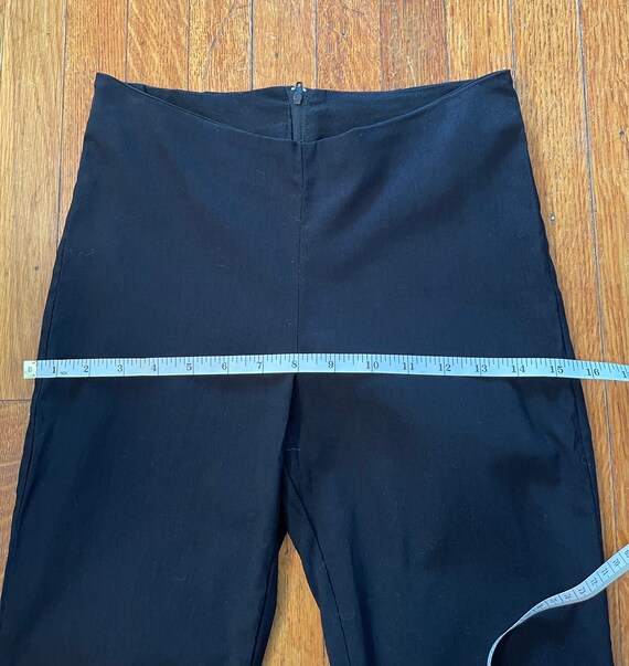 Vtg Y2k Blackstretchy Large Snap up 