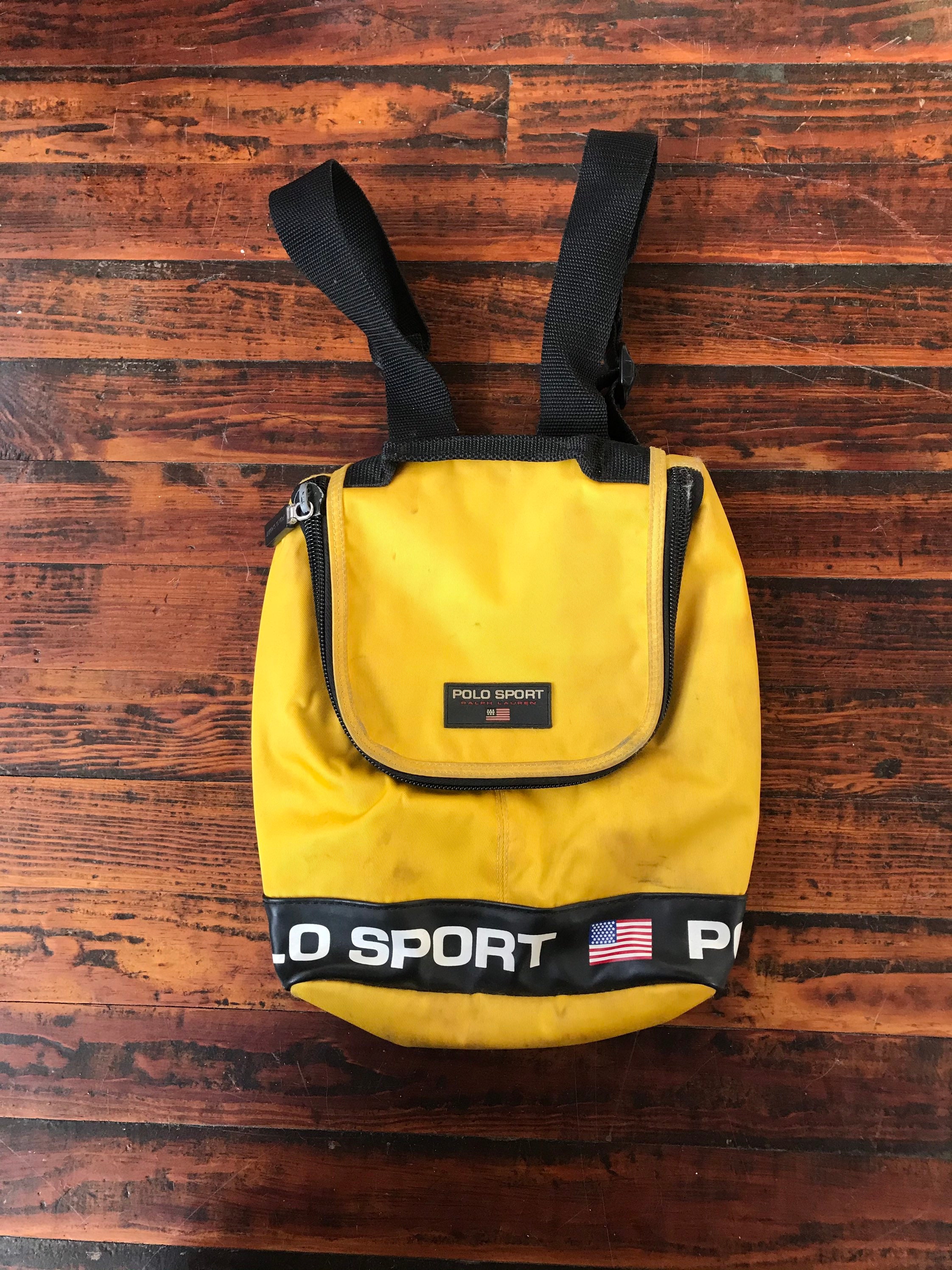 Vintage 90's Ralph Lauren Polo Sport Blue Backpack. In Great Condition! See  Pics