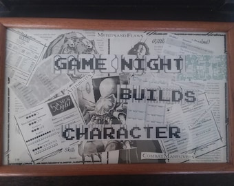 Game Night Builds Character Collage