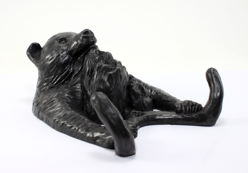 Lazy Black Bear Coat Hook Cold Cast Iron Grizzly Bear Etsy