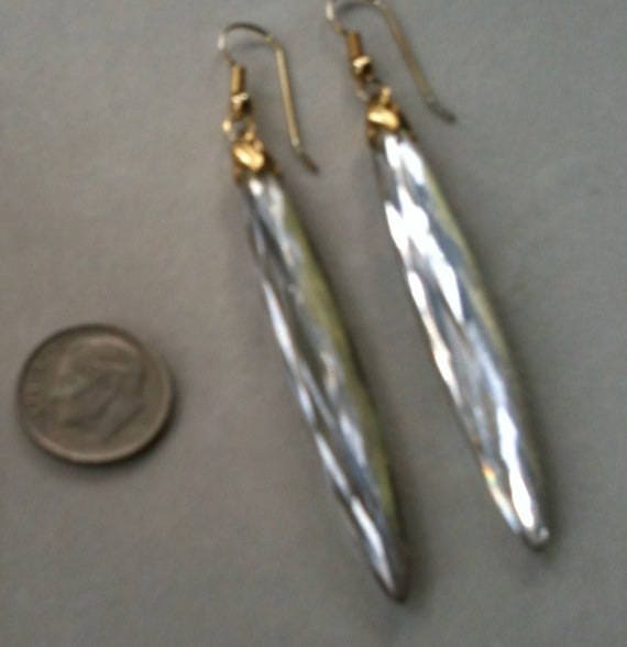 Vintage 1920's Leaded Crystal 'Icicle' Earrings