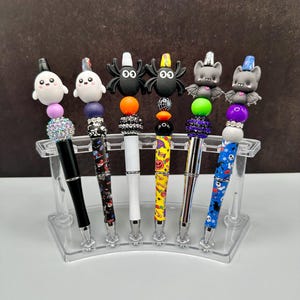 Beaded Pens - Halloween - Silicone Beads - Acrylic Beads