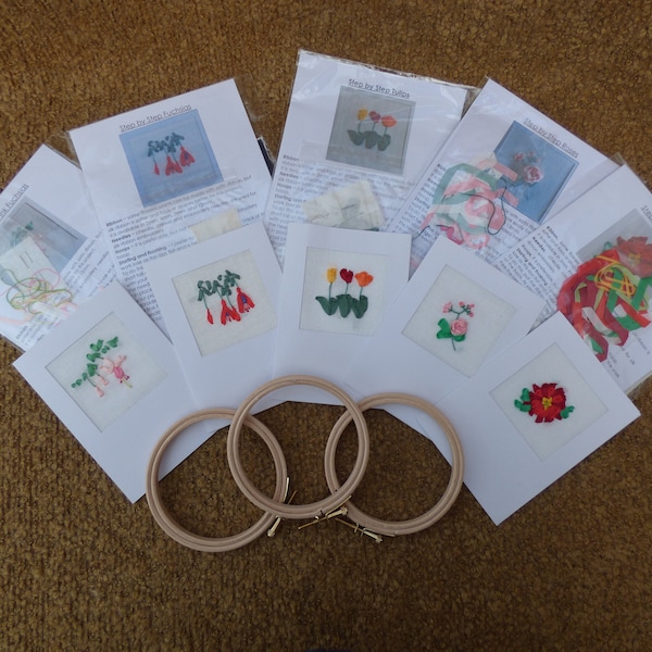 Embroidery Card Kits Etsy UK