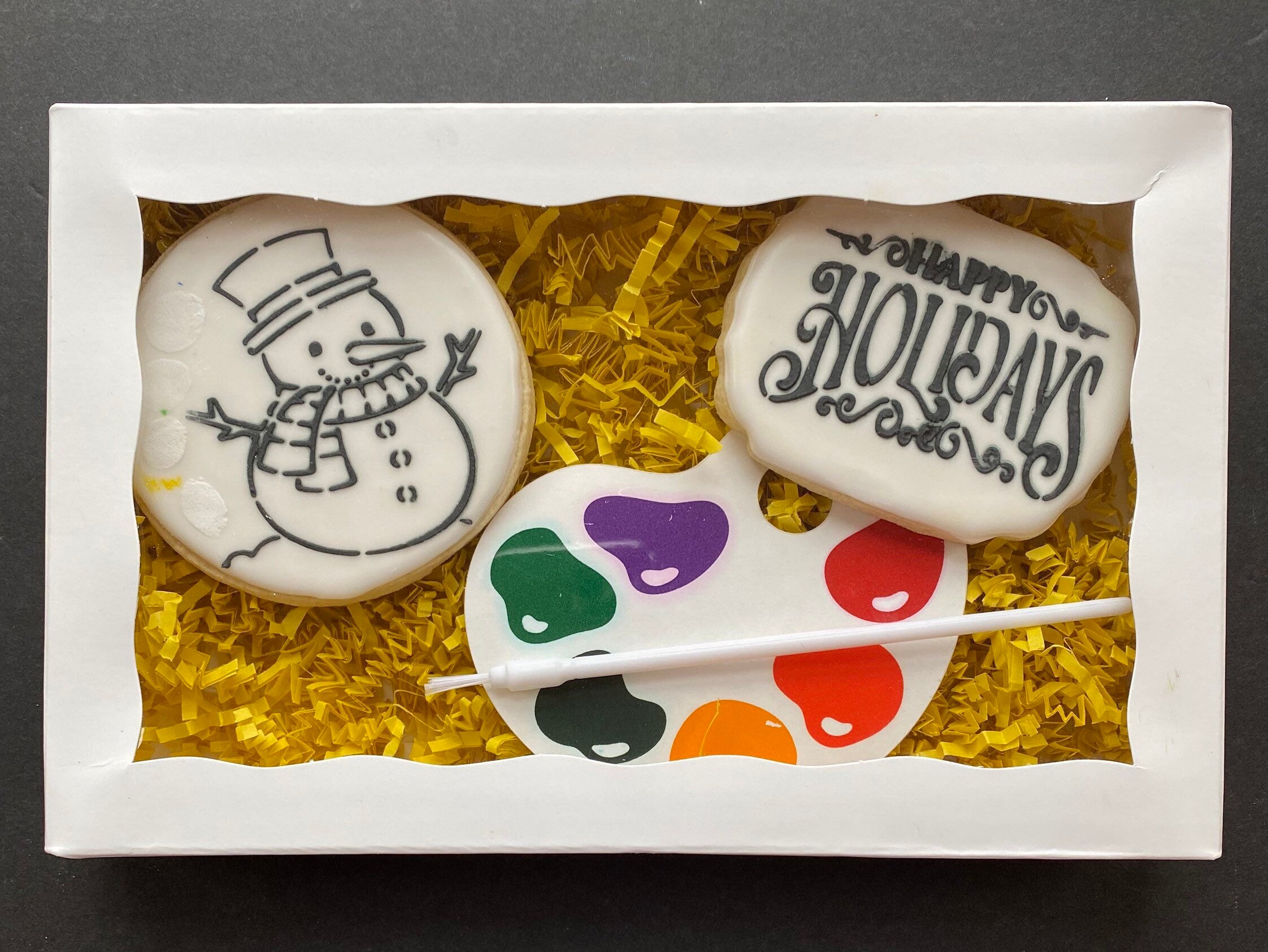 Christmas / holidays Paint your own cookies / DIY cookies gift Etsy