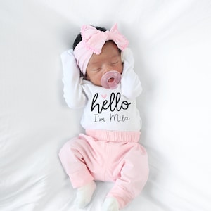 Baby Girl Coming Home Outfit Baby Girl Clothes Newborn Girl 