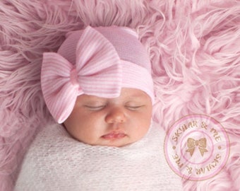 newborn pearl bow hat
