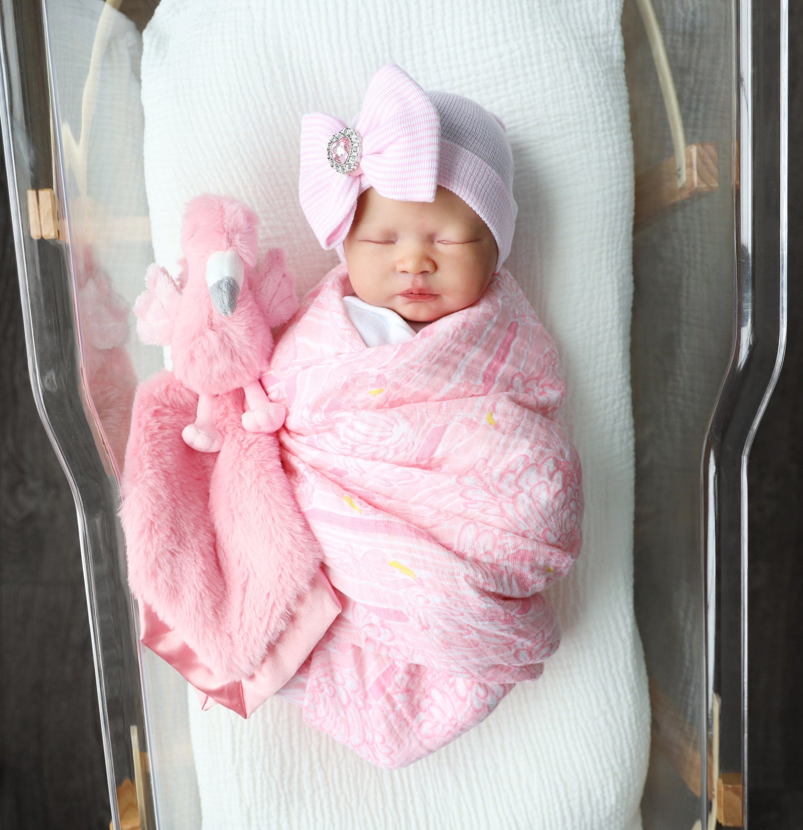 Baby Girl Hat,newborn Baby Girl Hat, Newborn Baby Girl Hospital Hat, Newborn Baby Girl Hat With