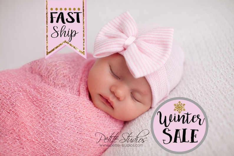 NEWBORN BOW newborn bow hat baby girl newborn hat hat girl Etsy