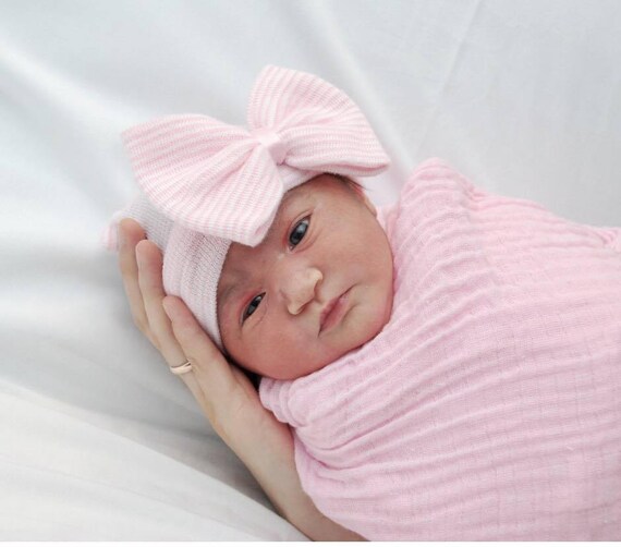 pink newborn hat