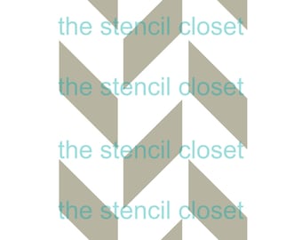 12x18 Large Herringbone stencil