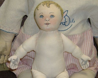 REDUCED! Antique Lithograph Print Cloth Doll, 14” - Etsy