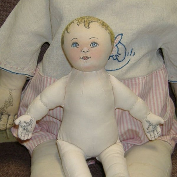 Pattern for Reproduction of Antique Lithograph Doll - small size