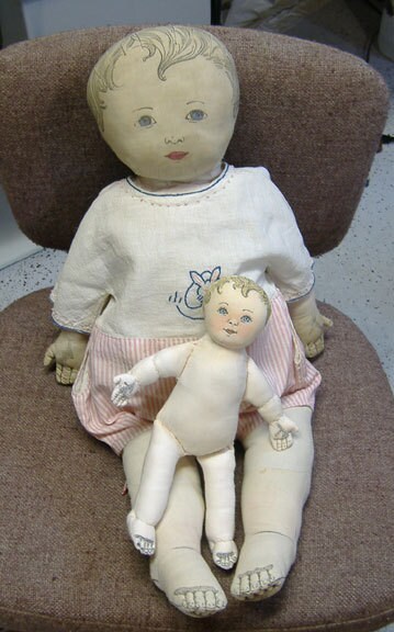 Pattern for Reproduction of Antique Lithograph Doll - Small Size