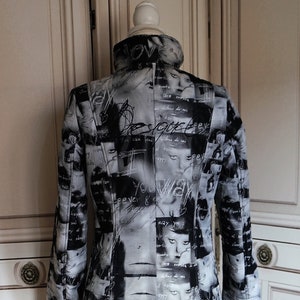 Vintage Desigual Coat Anorak reversible // Winter Fashion Designer Coat Woman