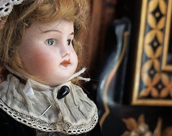 Antique French doll. S.F.BJ. // bisque and composition doll // Sfbj Antique doll