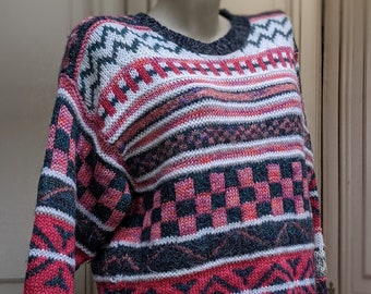 Veste Femme 100% Lin Vert Charles Maudret - Coupe Ample Taille M (FR38/US6) - Vintage